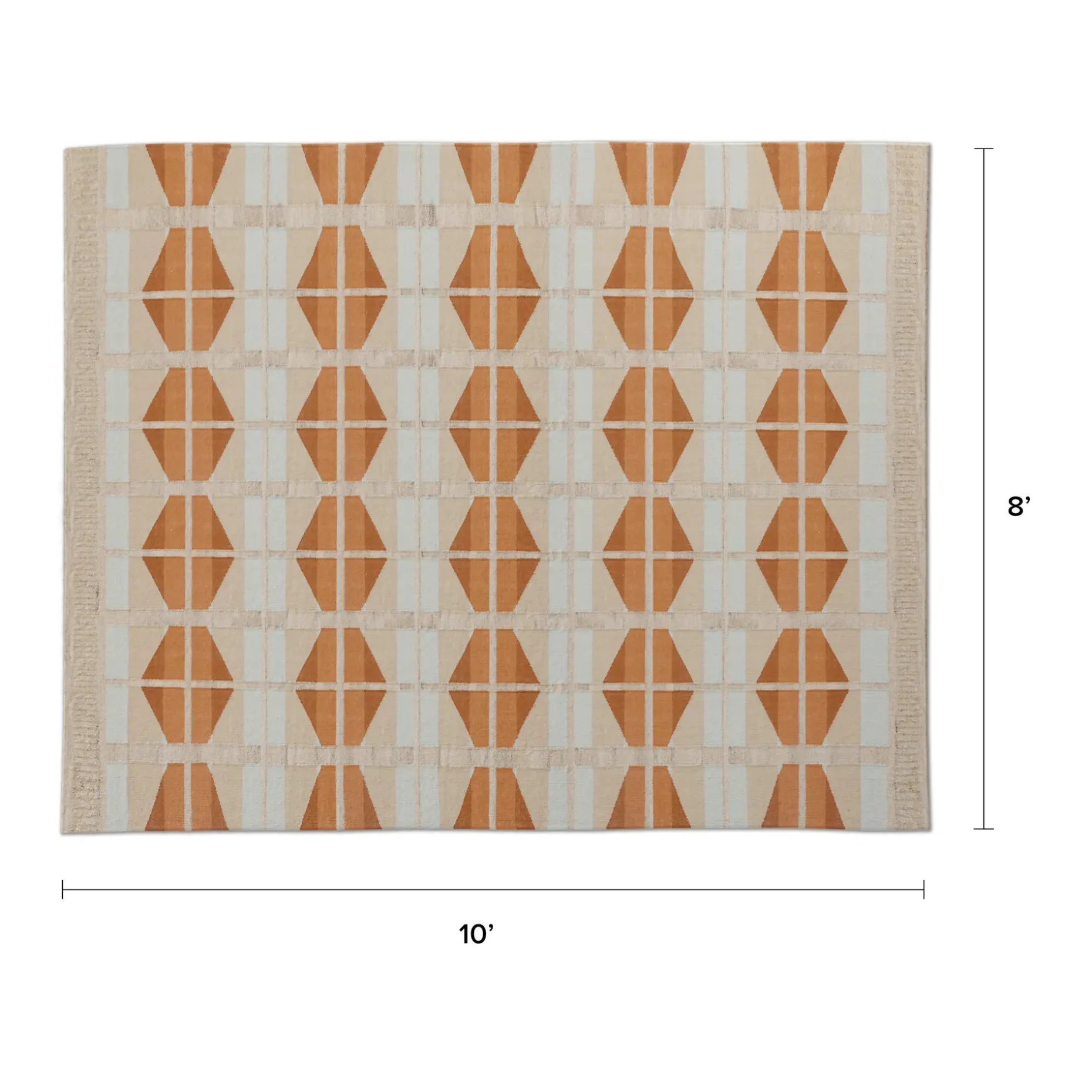 Velma 8 x 10 Indoor/Outdoor Rug - Terracotta