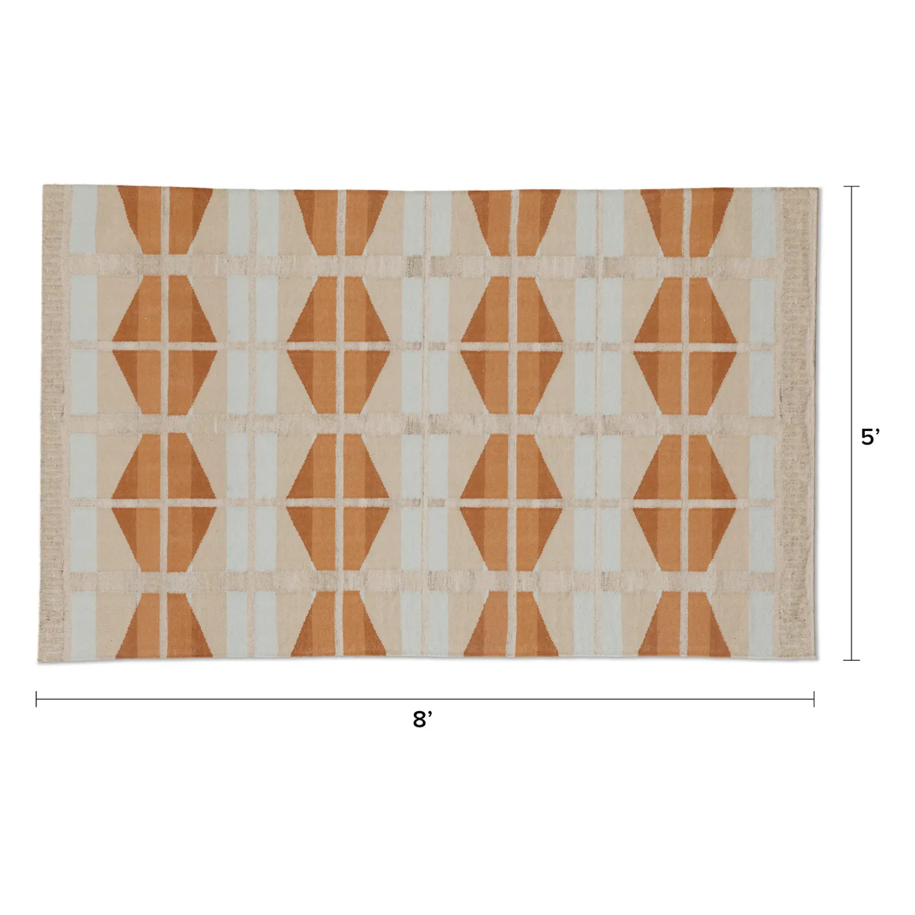 Velma 5 x 8 Indoor/Outdoor Rug - Terracotta