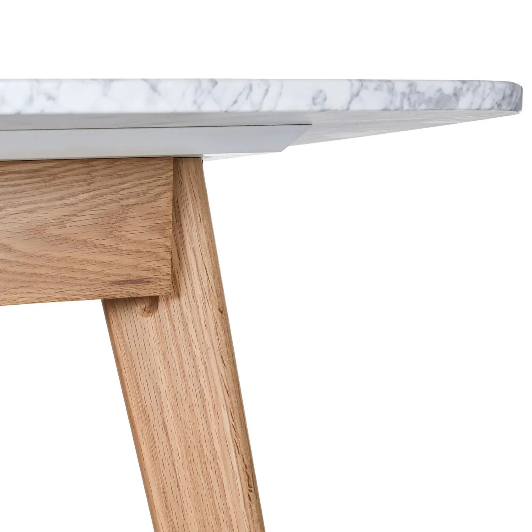 Vena Cafe Table - Oak and Marble