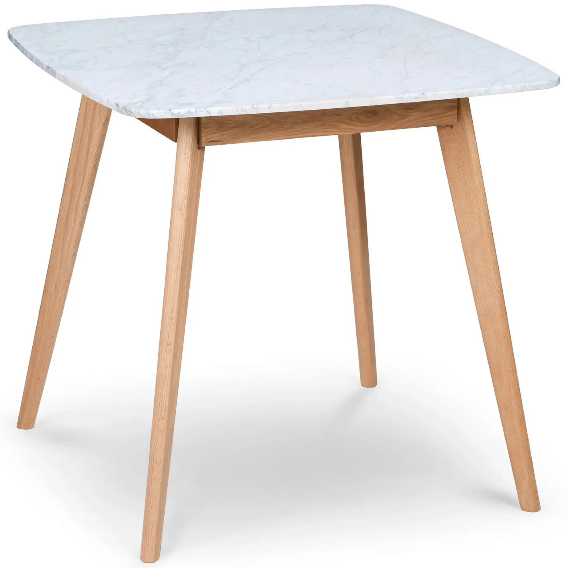 Vena Cafe Table - Oak and Marble