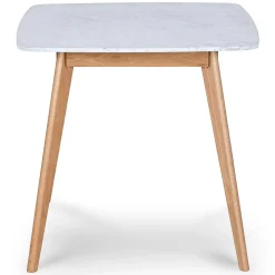 Vena Cafe Table - Oak and Marble