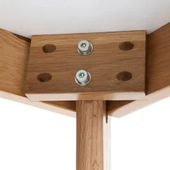 Vena Cafe Table - Oak and Marble