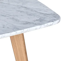 Vena Cafe Table - Oak and Marble