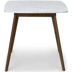 Vena Cafe Table - Walnut and Marble