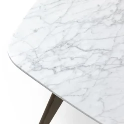 Vena Cafe Table - Walnut and Marble