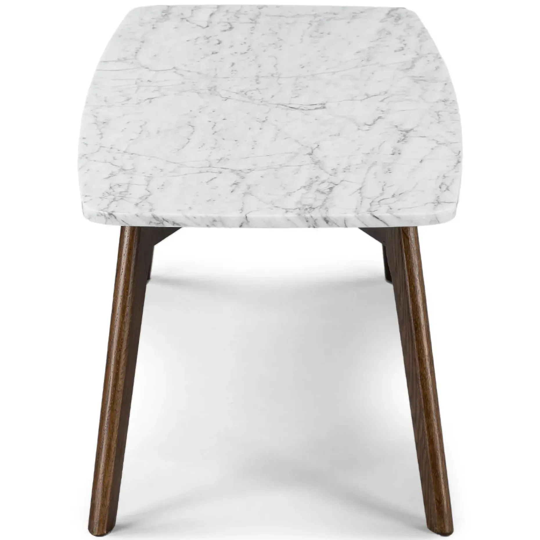 Vena 43.5" Marble Coffee Table - Walnut