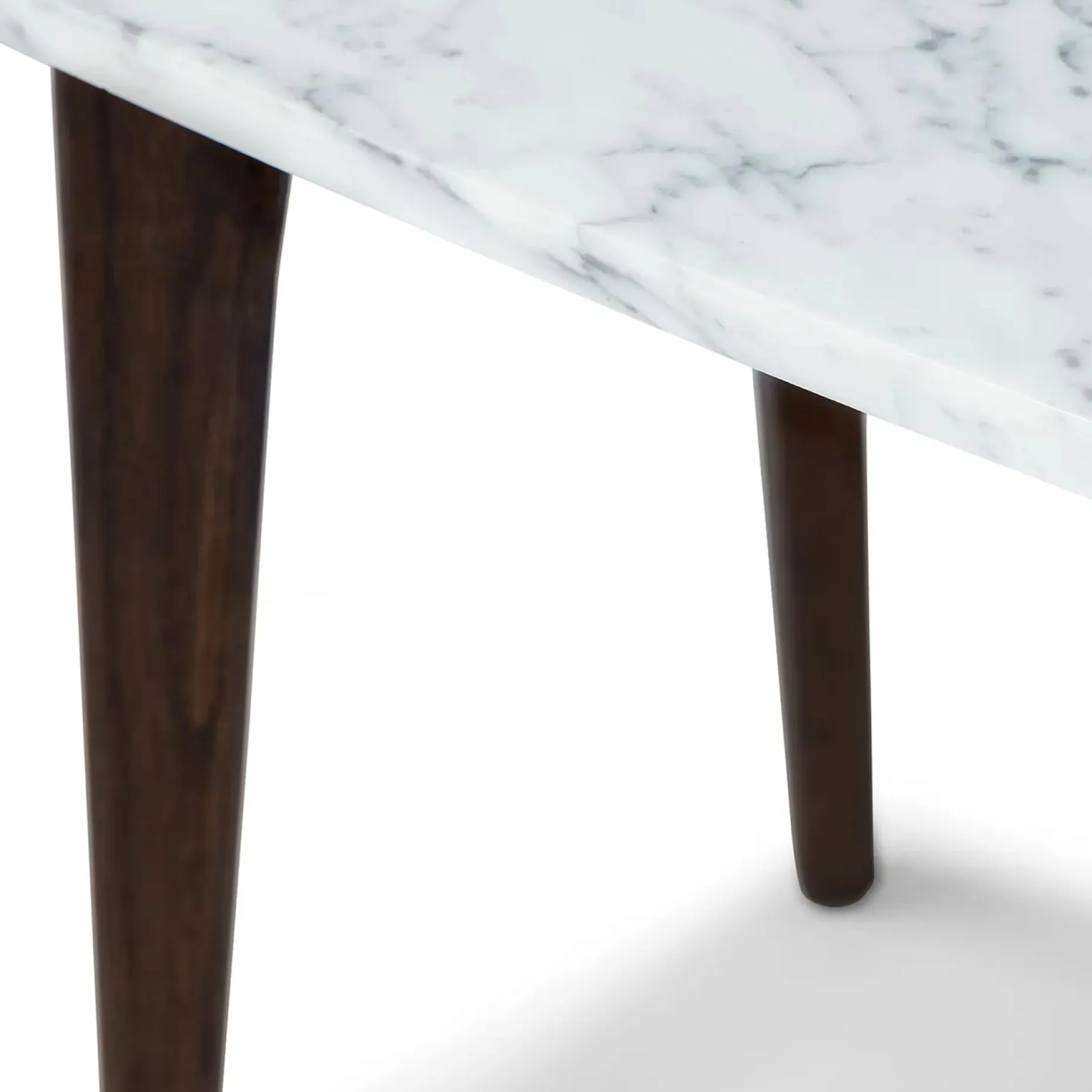 Vena Marble Side Table - Walnut