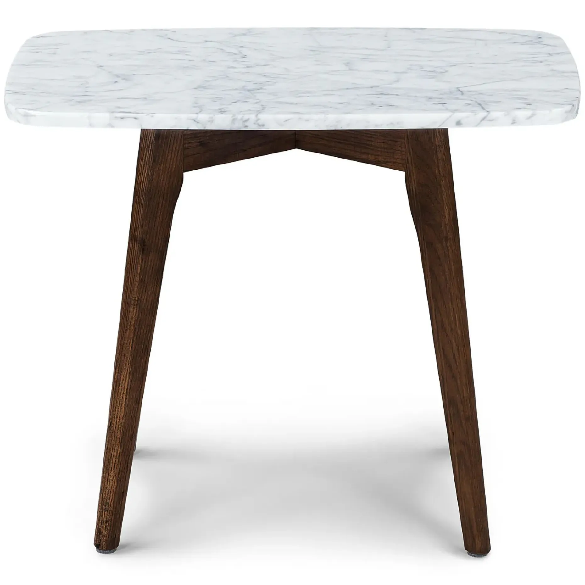 Vena Marble Side Table - Walnut