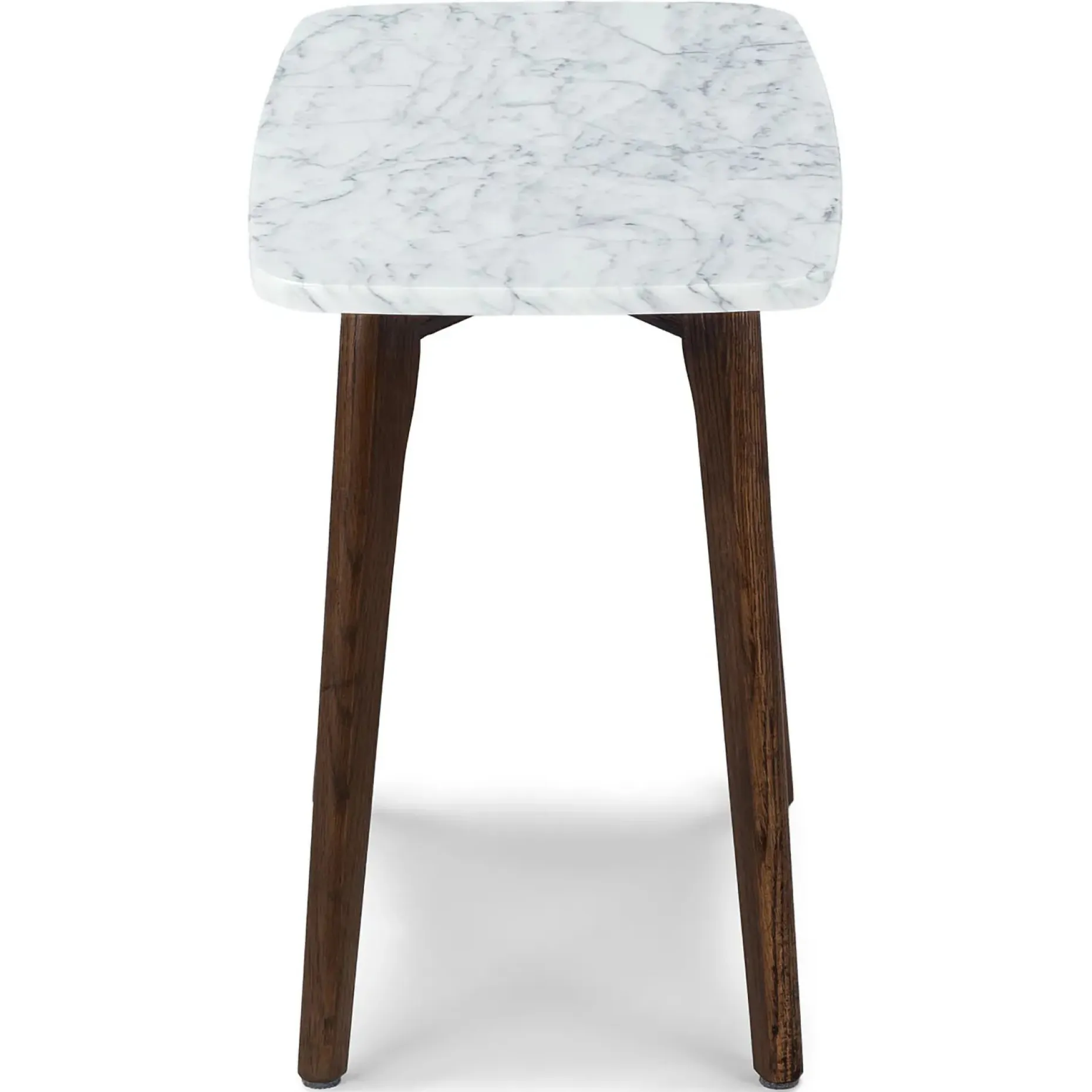 Vena Marble Side Table - Walnut