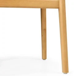 Vila Leather Dining Chair - White Oak and Lucia Tan