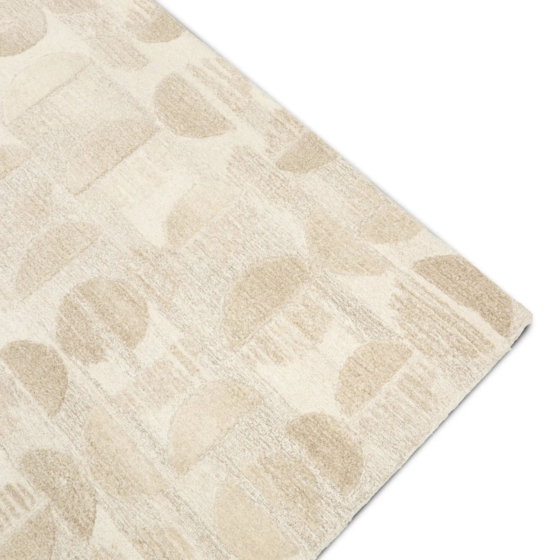 Waard 8 x 10 Rug - Beige Geometric Circle