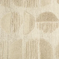 Waard 8 x 10 Rug - Beige Geometric Circle