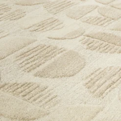 Waard 8 x 10 Rug - Beige Geometric Circle