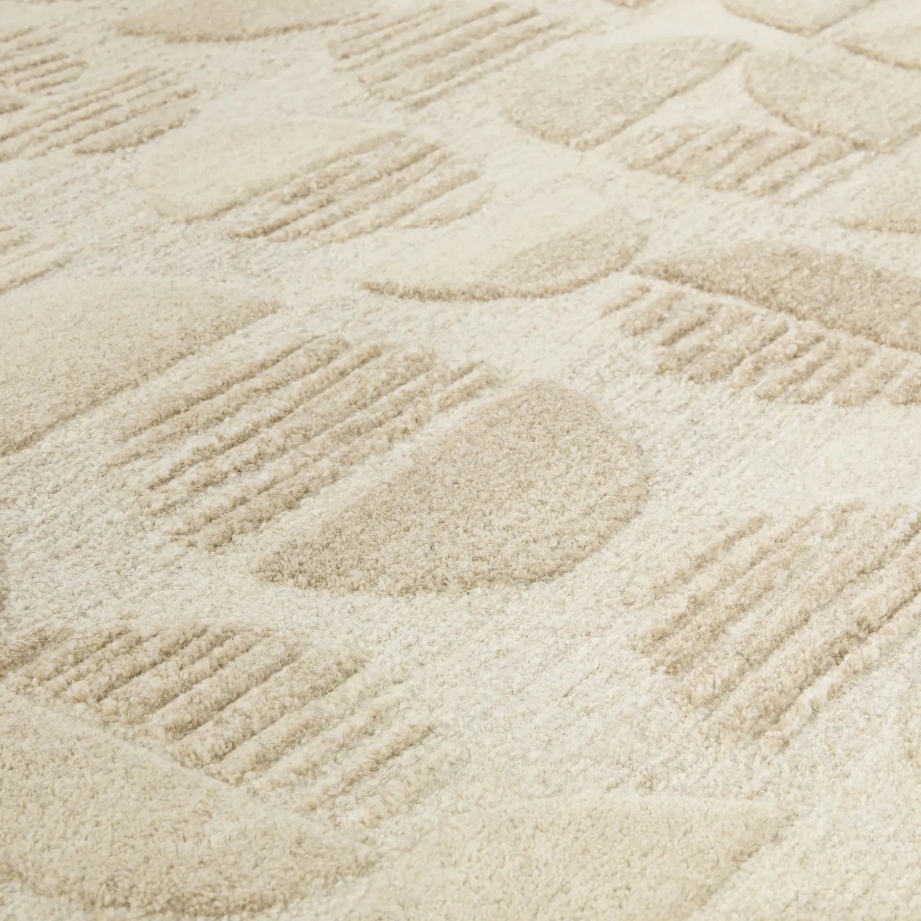 Waard 8 x 10 Rug - Beige Geometric Circle