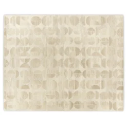 Waard 8 x 10 Rug - Beige Geometric Circle