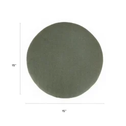 Wanda Round Seat Cushion - Welsh Green