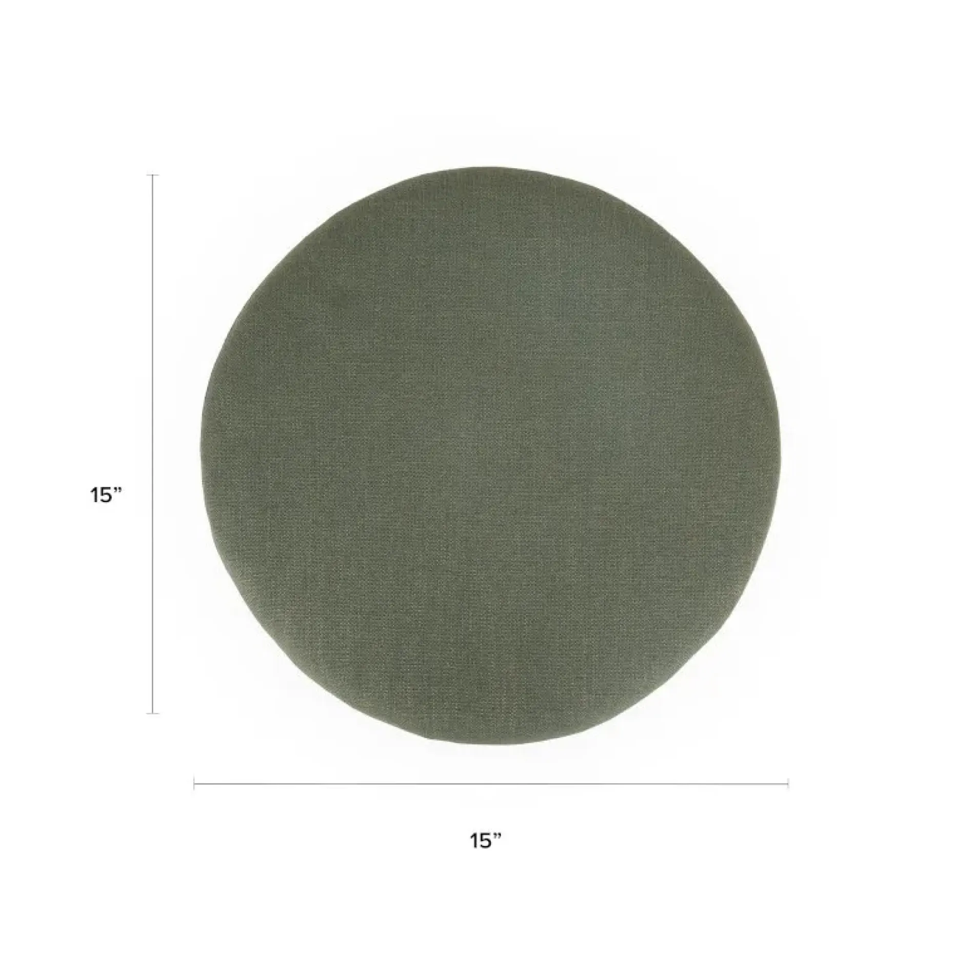 Wanda Round Seat Cushion - Welsh Green