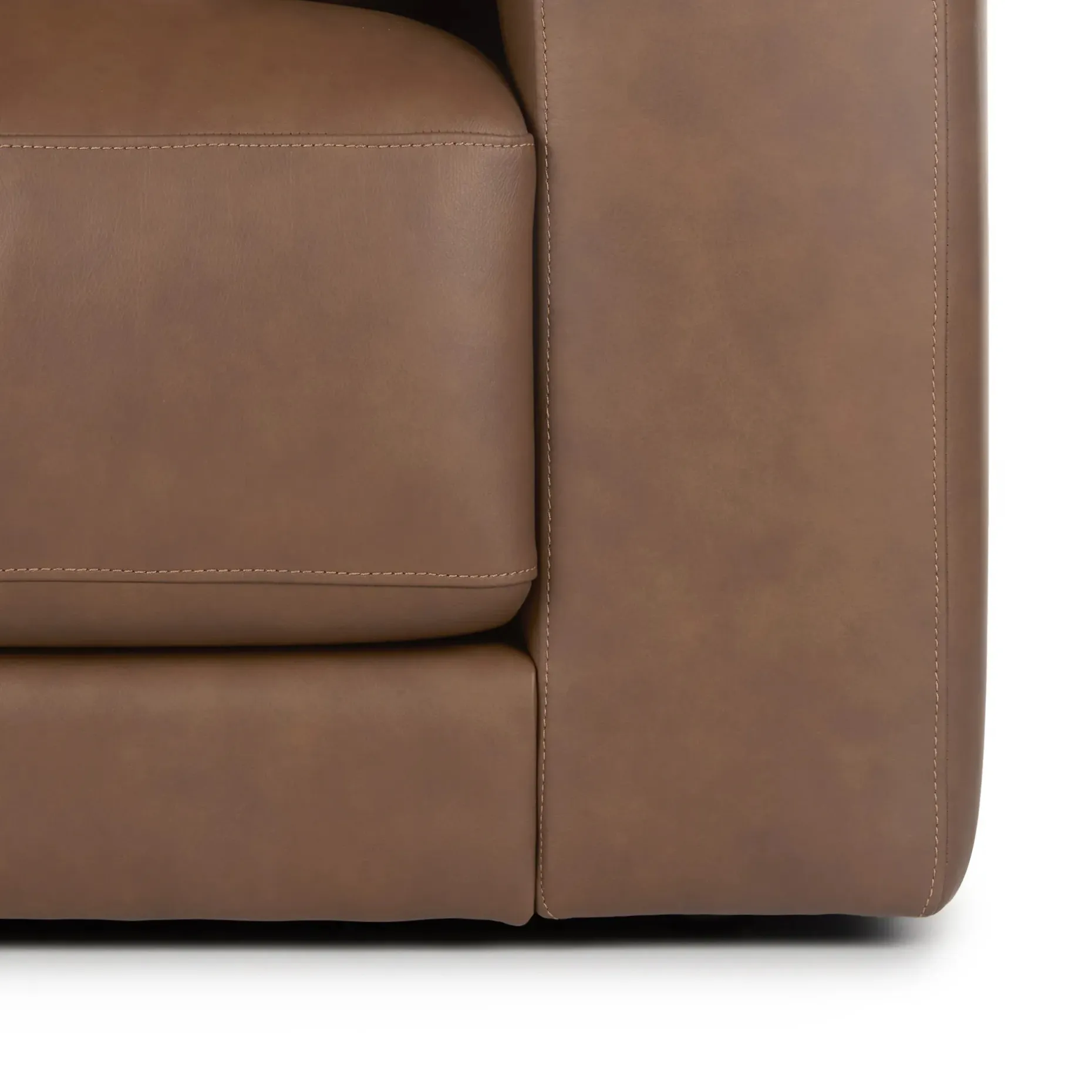 Whitmore 50" Leather Lounge Chair - Lucia Brown