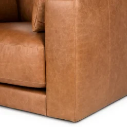 Whitmore 50" Leather Lounge Chair - Salerno Tan