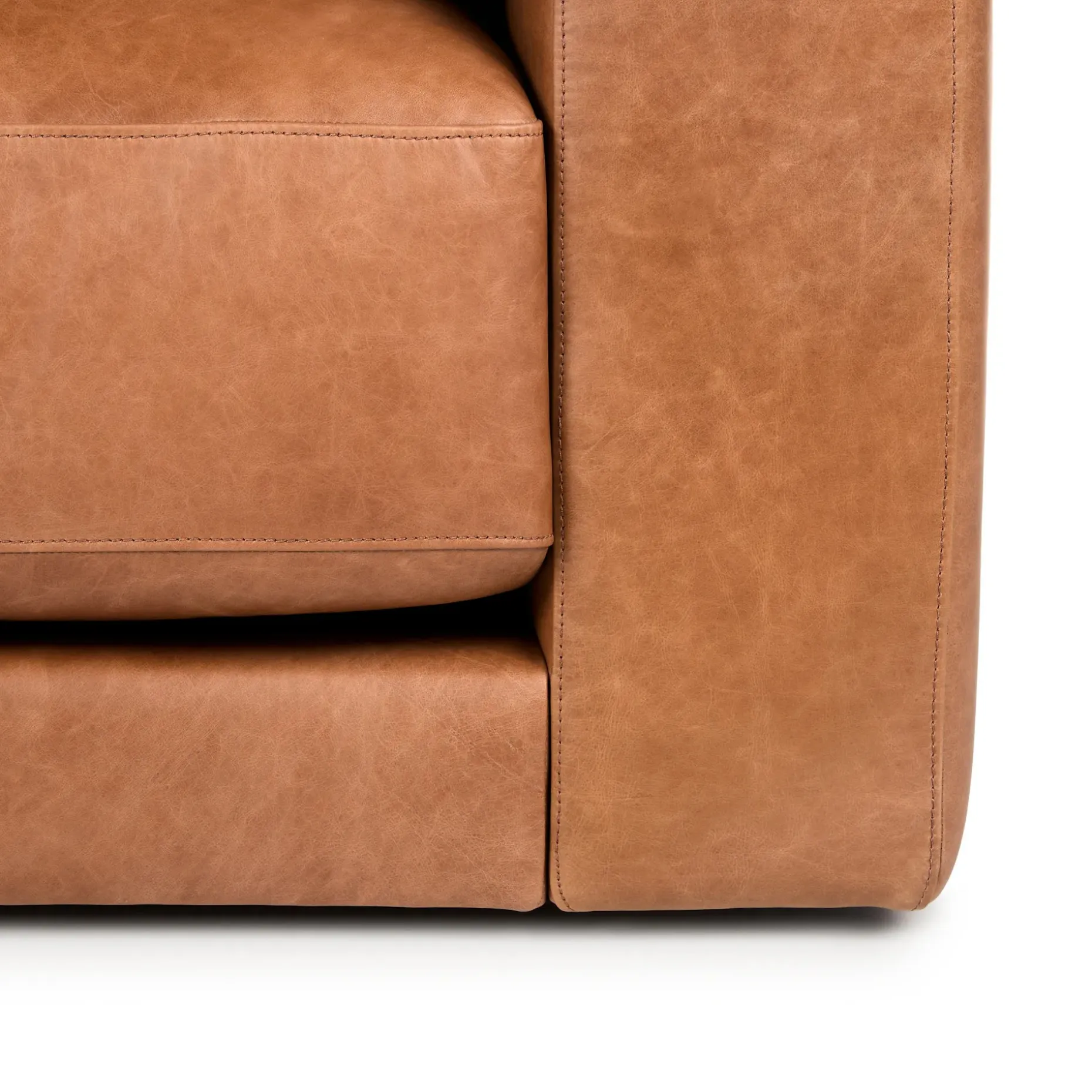 Whitmore 50" Leather Lounge Chair - Salerno Tan
