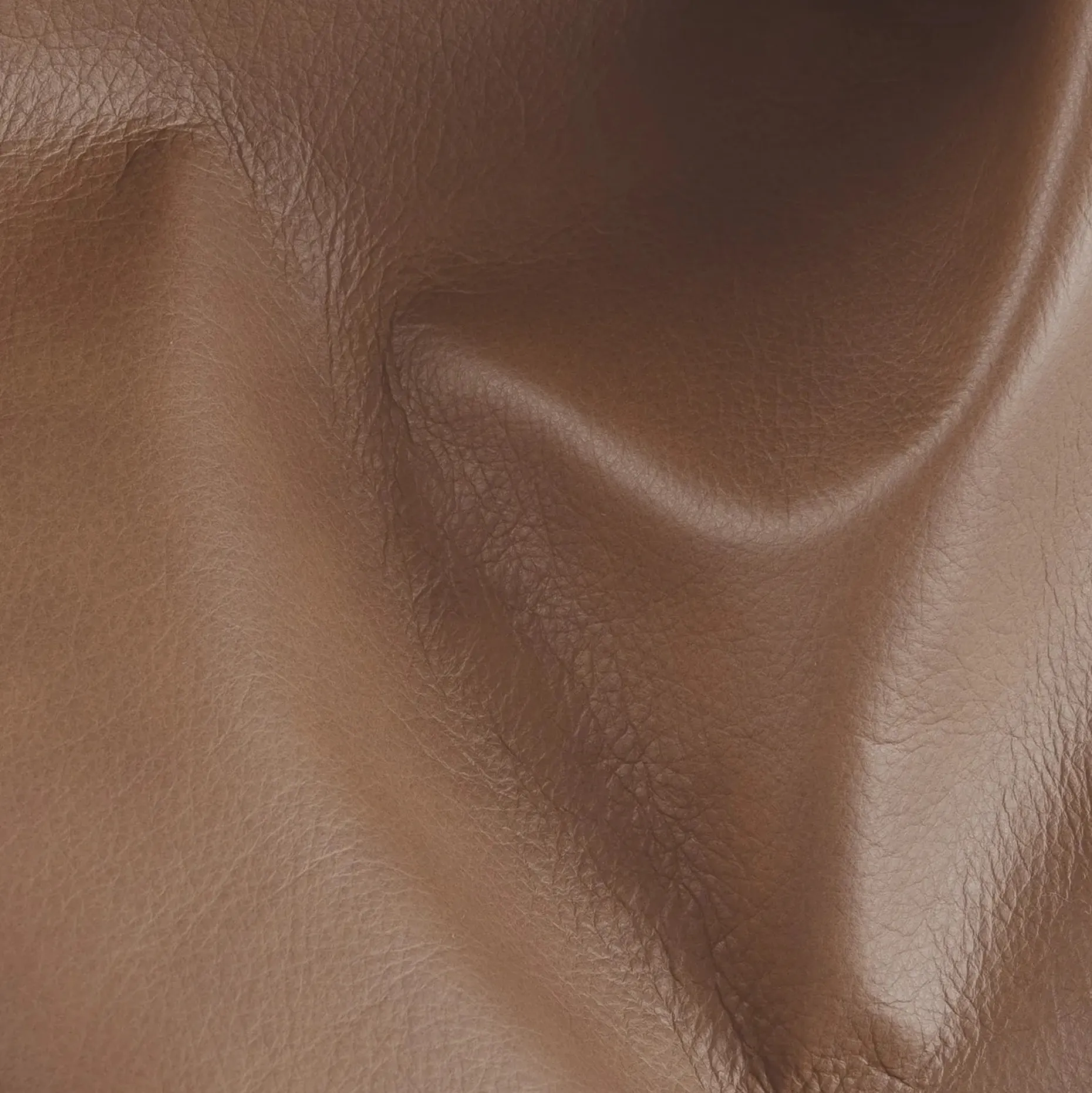 Whitmore 33" Leather Ottoman - Lucia Brown