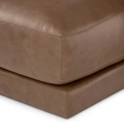 Whitmore 107" Leather Reversible Sectional - Lucia Brown