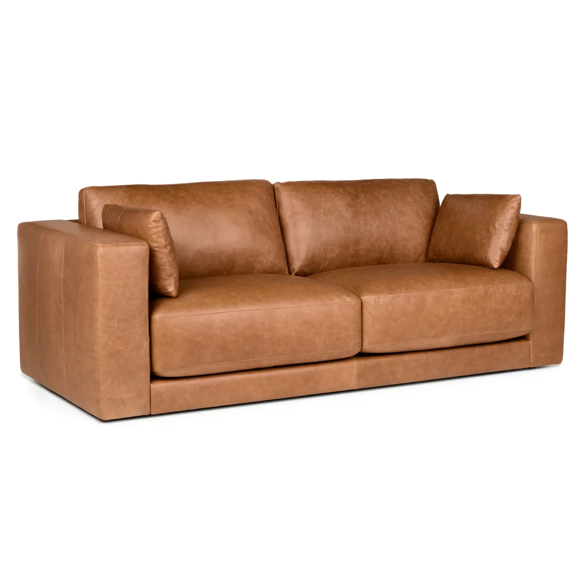 Whitmore 91" Leather Sofa - Salerno Tan