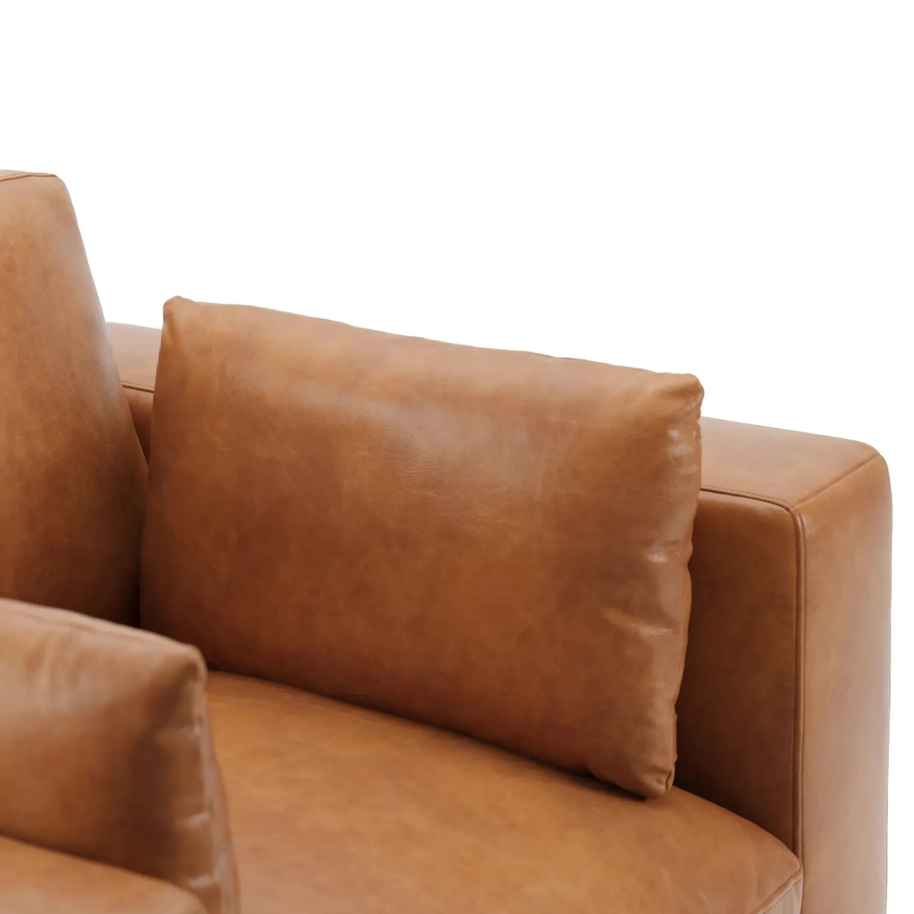Whitmore 50" Leather Swivel Lounge Chair - Salerno Tan