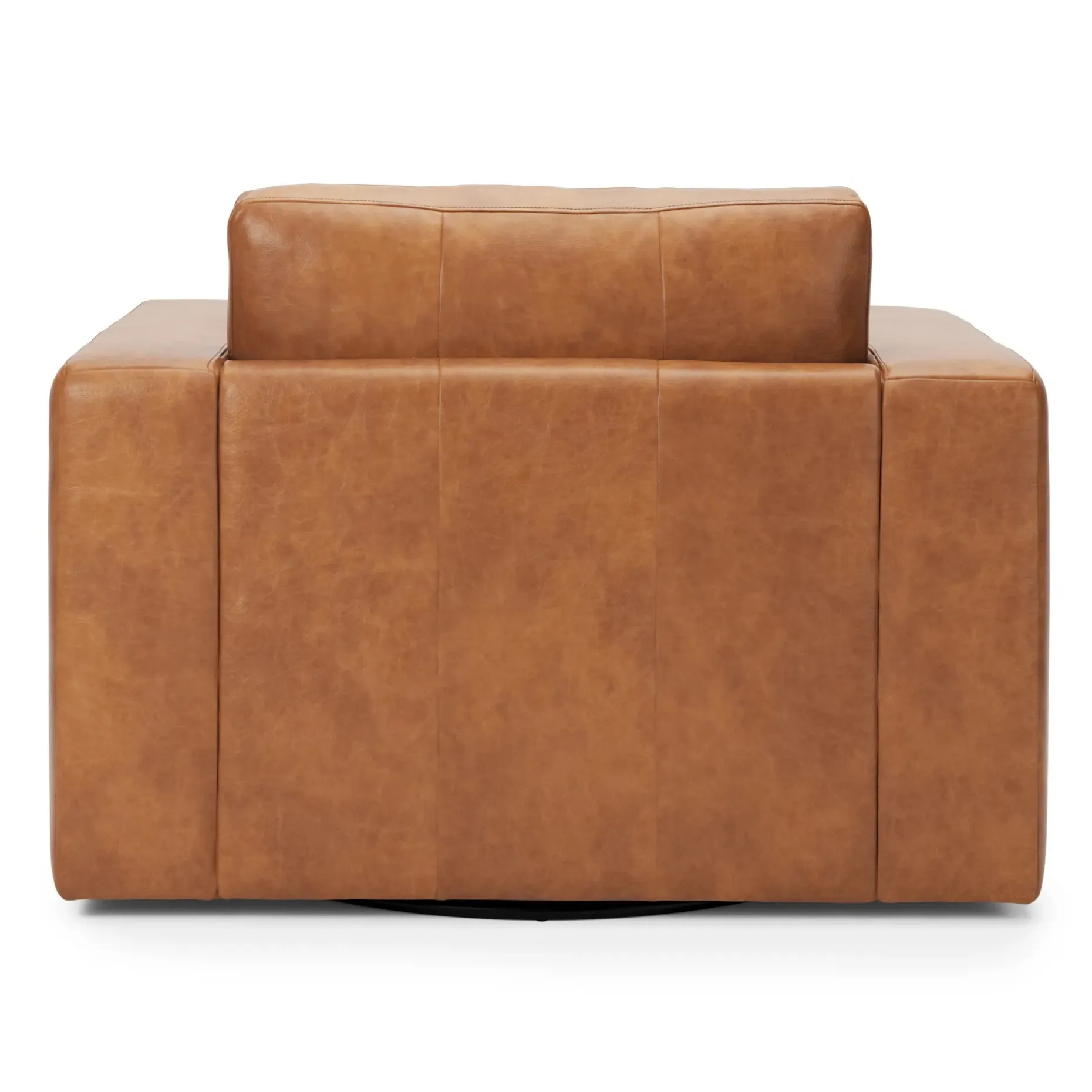 Whitmore 50" Leather Swivel Lounge Chair - Salerno Tan