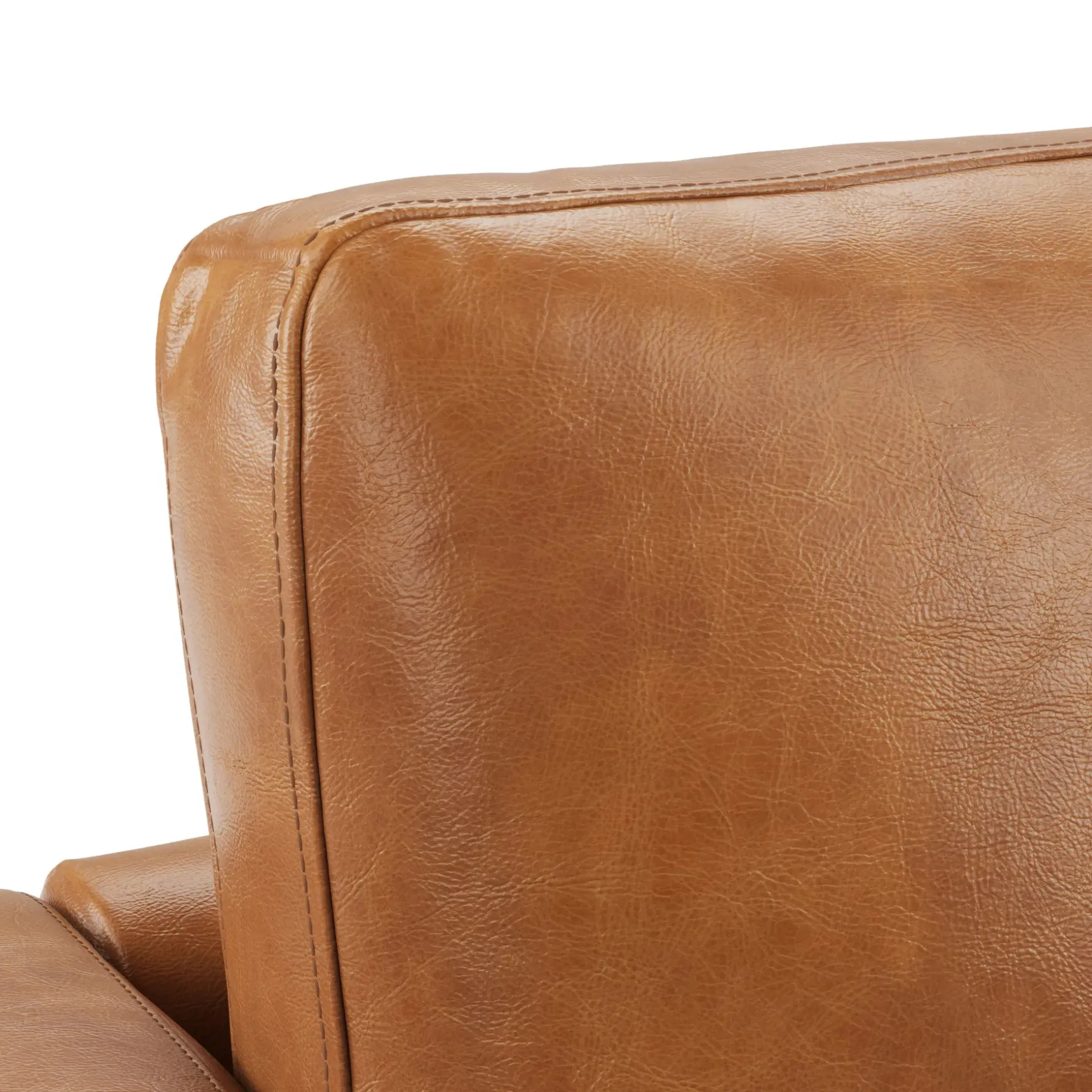 Whitmore 50" Leather Swivel Lounge Chair - Salerno Tan
