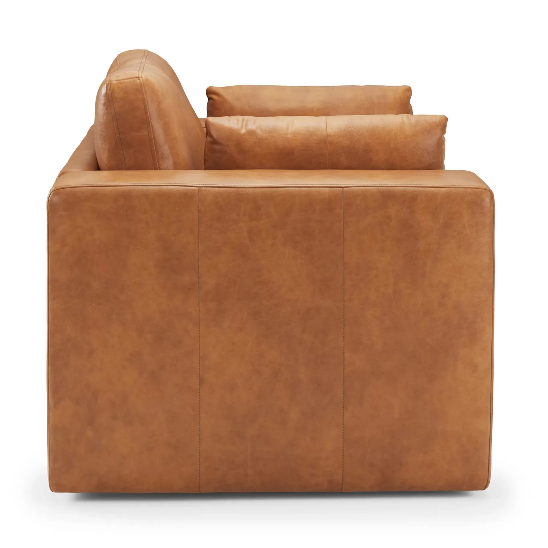 Whitmore 50" Leather Swivel Lounge Chair - Salerno Tan