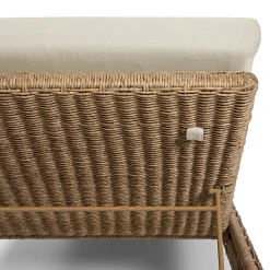 Willa 81" Outdoor Wicker Chaise Lounge - Dravite Ivory