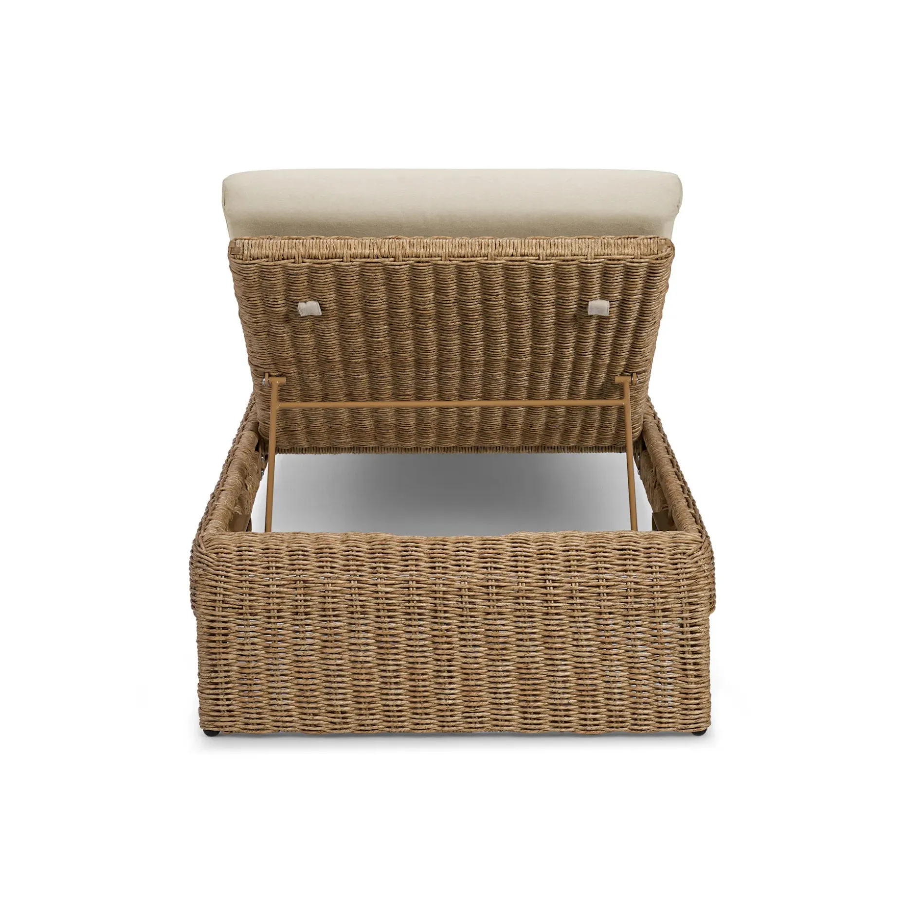 Willa 81" Outdoor Wicker Chaise Lounge - Dravite Ivory