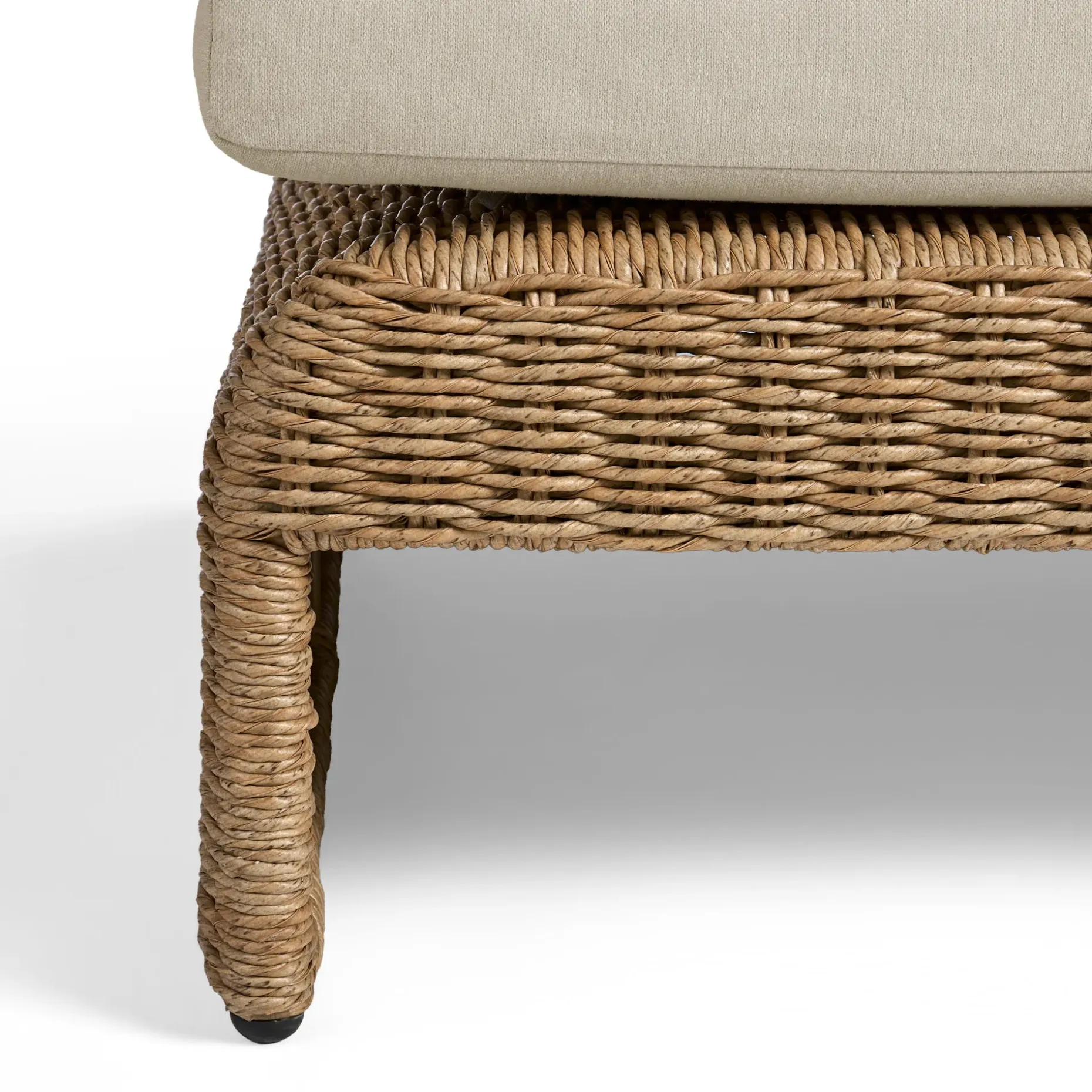 Willa 81" Outdoor Wicker Chaise Lounge - Dravite Ivory