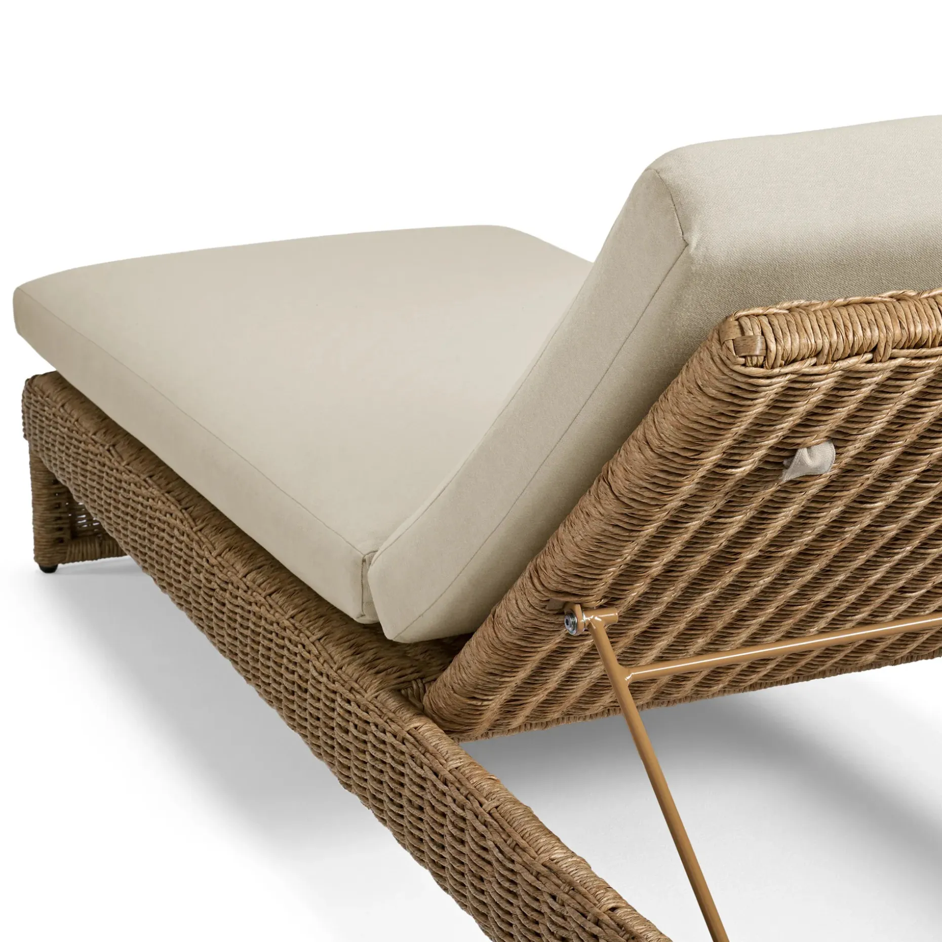 Willa 81" Outdoor Wicker Chaise Lounge - Dravite Ivory