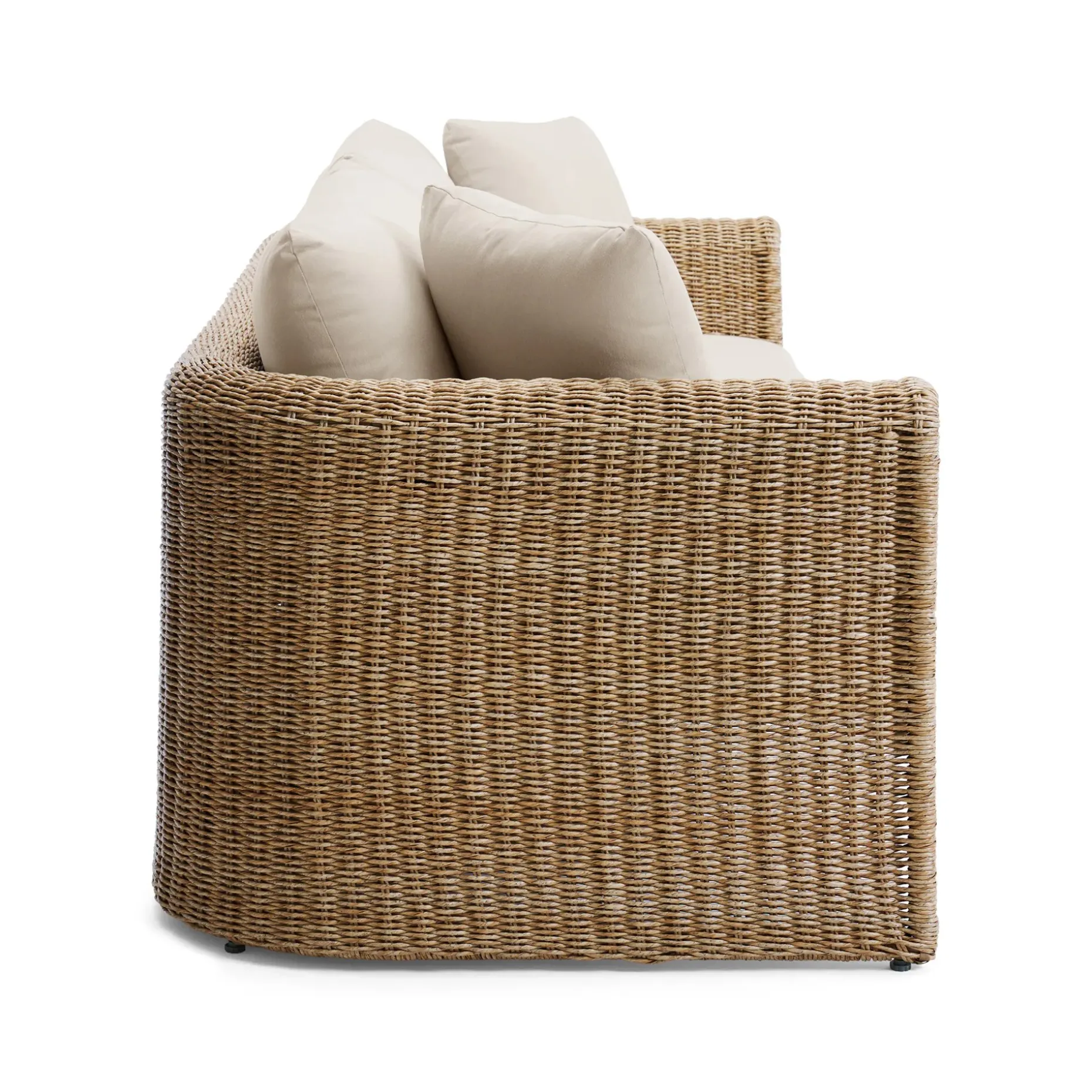 Willa 80" Outdoor Wicker Sofa - Dravite Ivory