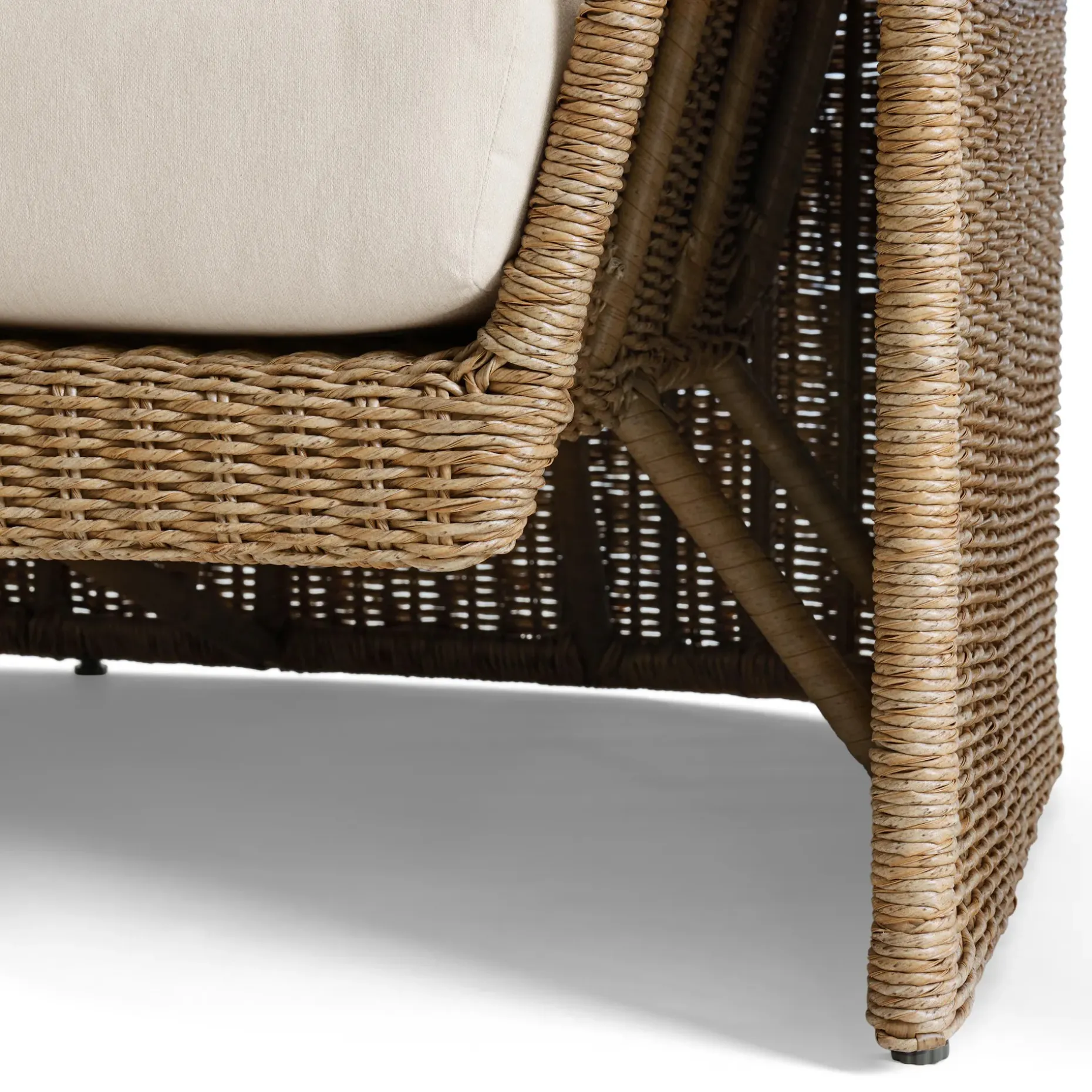Willa 80" Outdoor Wicker Sofa - Dravite Ivory