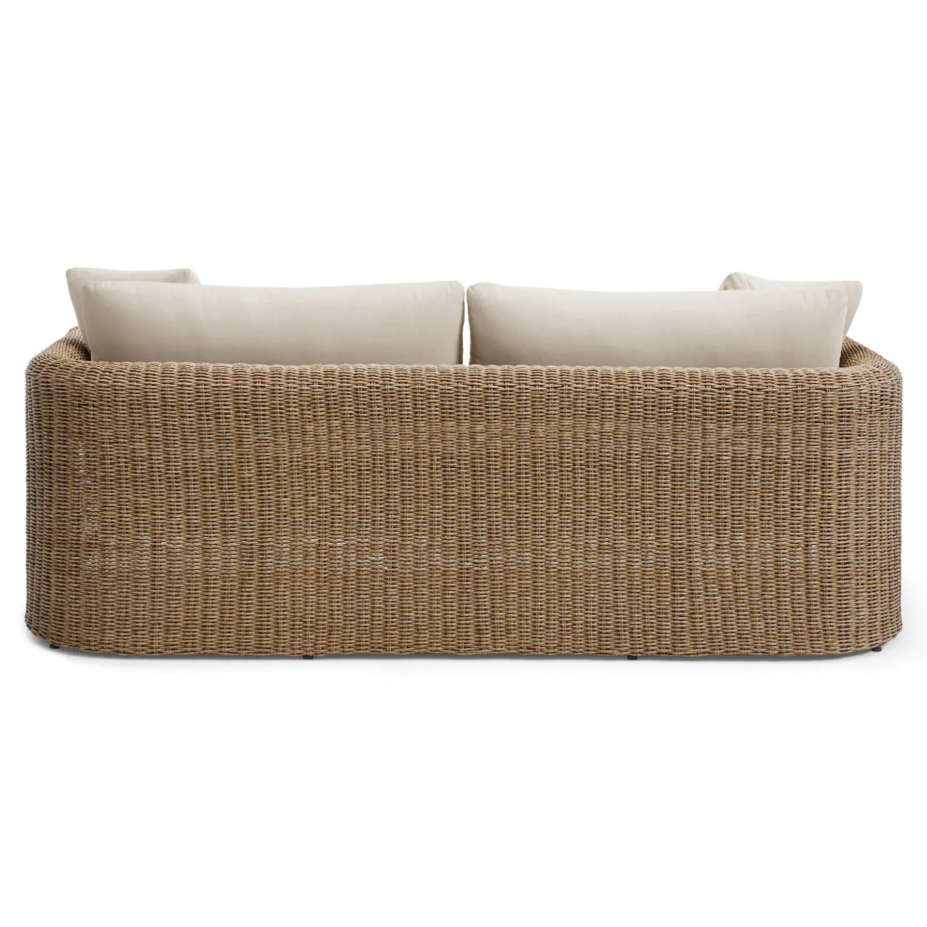 Willa 80" Outdoor Wicker Sofa - Dravite Ivory