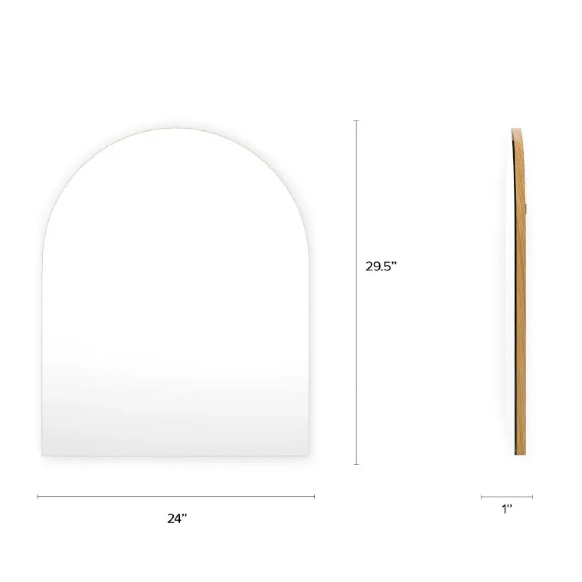 Williams Wall Mirror - Oak