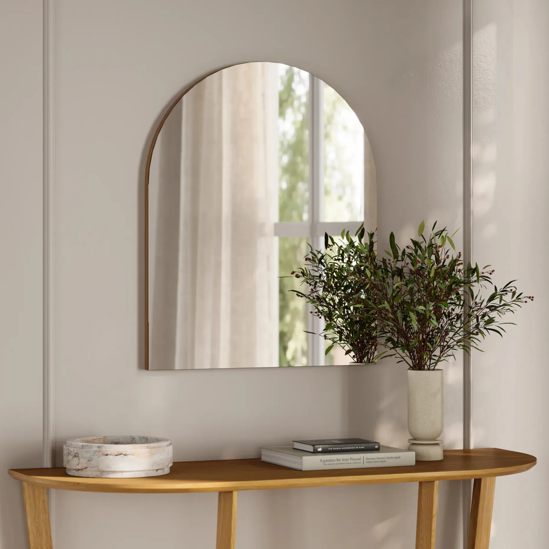 Williams Wall Mirror - Oak