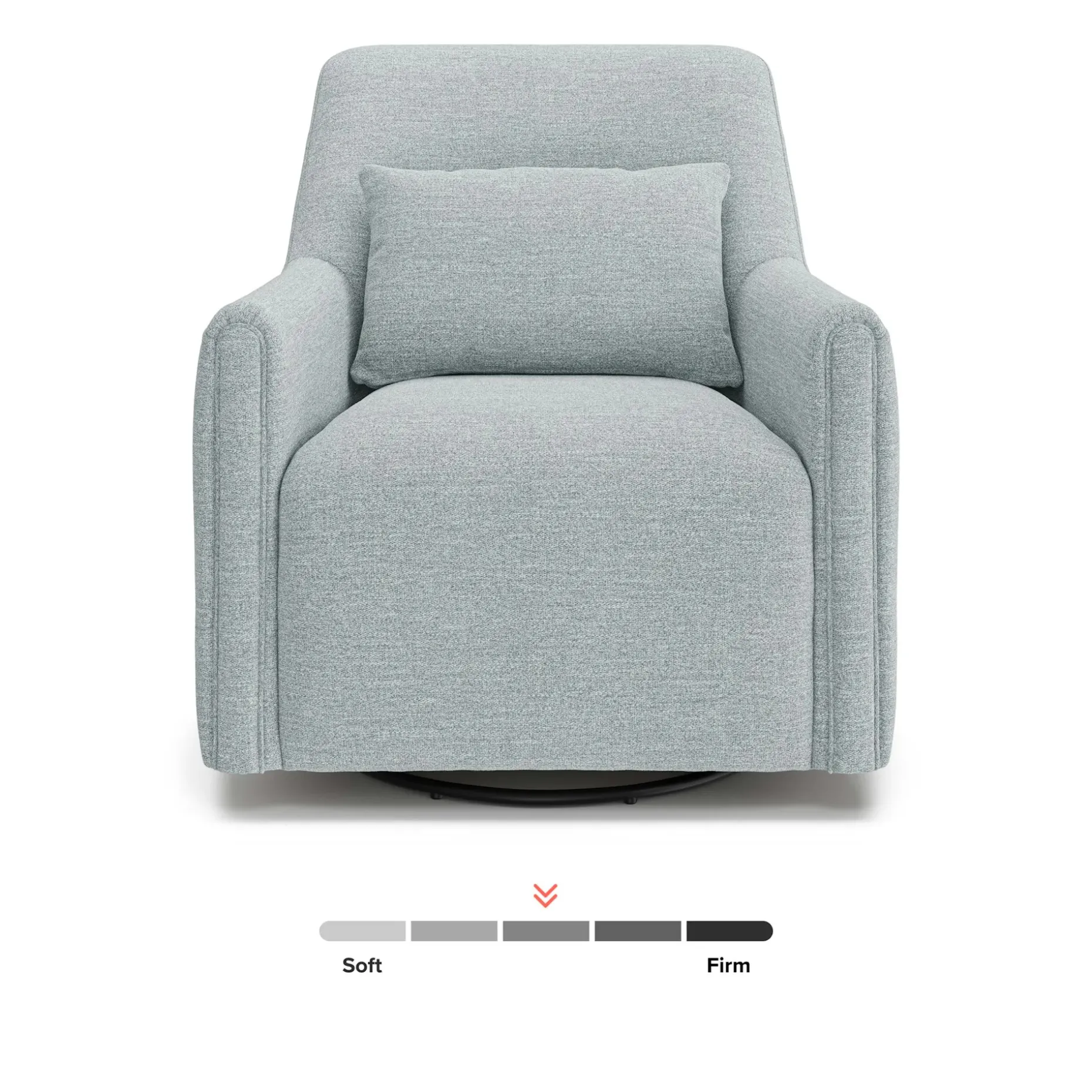 Winslow 29.5" Swivel Glider Chair - Harbor Gray