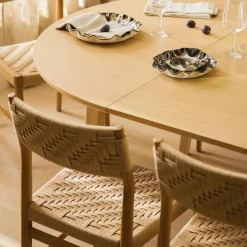 Wosla Corded Dining Chair - Oak