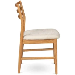 Wosla Dining Chair - Oak and Bristol Ivory