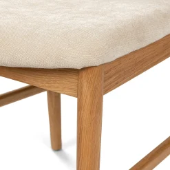Wosla Dining Chair - Oak and Bristol Ivory