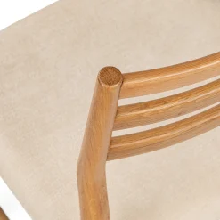 Wosla Dining Chair - Oak and Bristol Ivory