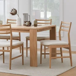Wosla Dining Chair - Oak and Bristol Ivory