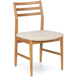 Wosla Dining Chair - Oak and Bristol Ivory