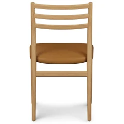Wosla Leather Dining Chair - Oak and Taos Tan
