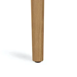 Wosla Leather Dining Chair - Oak and Taos Tan