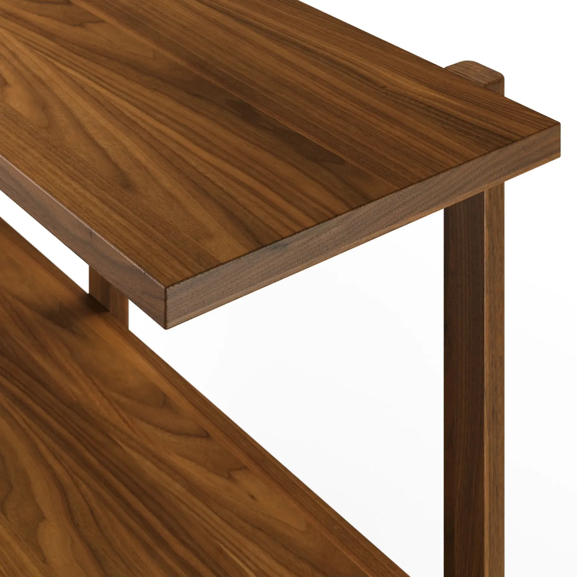 Zander 75" Shelving Unit - Walnut